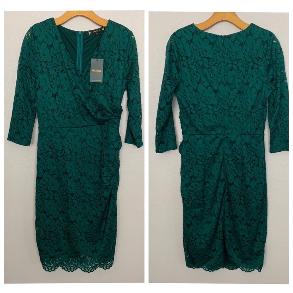 Miusol green lace dress size L